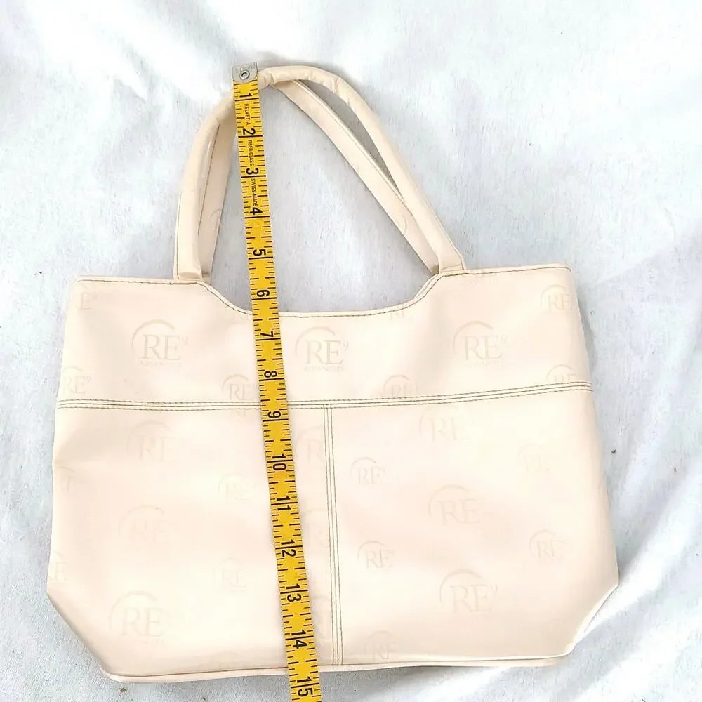 Arbonne Re9 Advanced Beige Makeup Cosmetic Bag Tote Travel Personal NEW